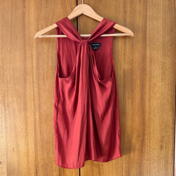 Trouvé Nordstrom Twist Front Sleeveless Halter Top - Picture 7 of 12
